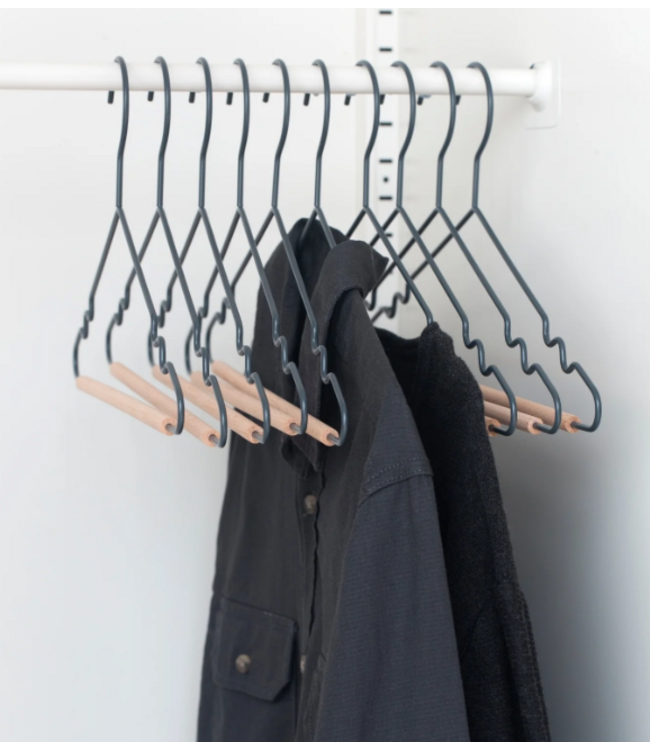 Mustard Made Mustard -  Adult top hangers - Porte-manteaux pour adultes - Lot de 10 - Slate