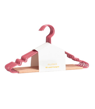 Mustard Made Mustard -  Adult top hangers - Porte-manteaux pour adultes - Lot de 10 - Berry