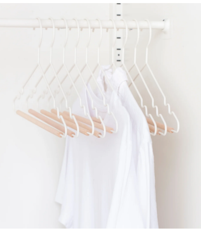 Mustard Made Mustard -  Adult top hangers - Porte-manteaux pour adultes - Lot de 10 - Chalk