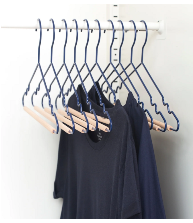 Mustard Made Mustard - Adult top hangers - Kapstokken voor volwassenen  - Set van 10 - Navy