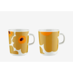 Marimekko Marimekko - Unikko - mok - 25cl - Caramel/warm oranje  - set van 2