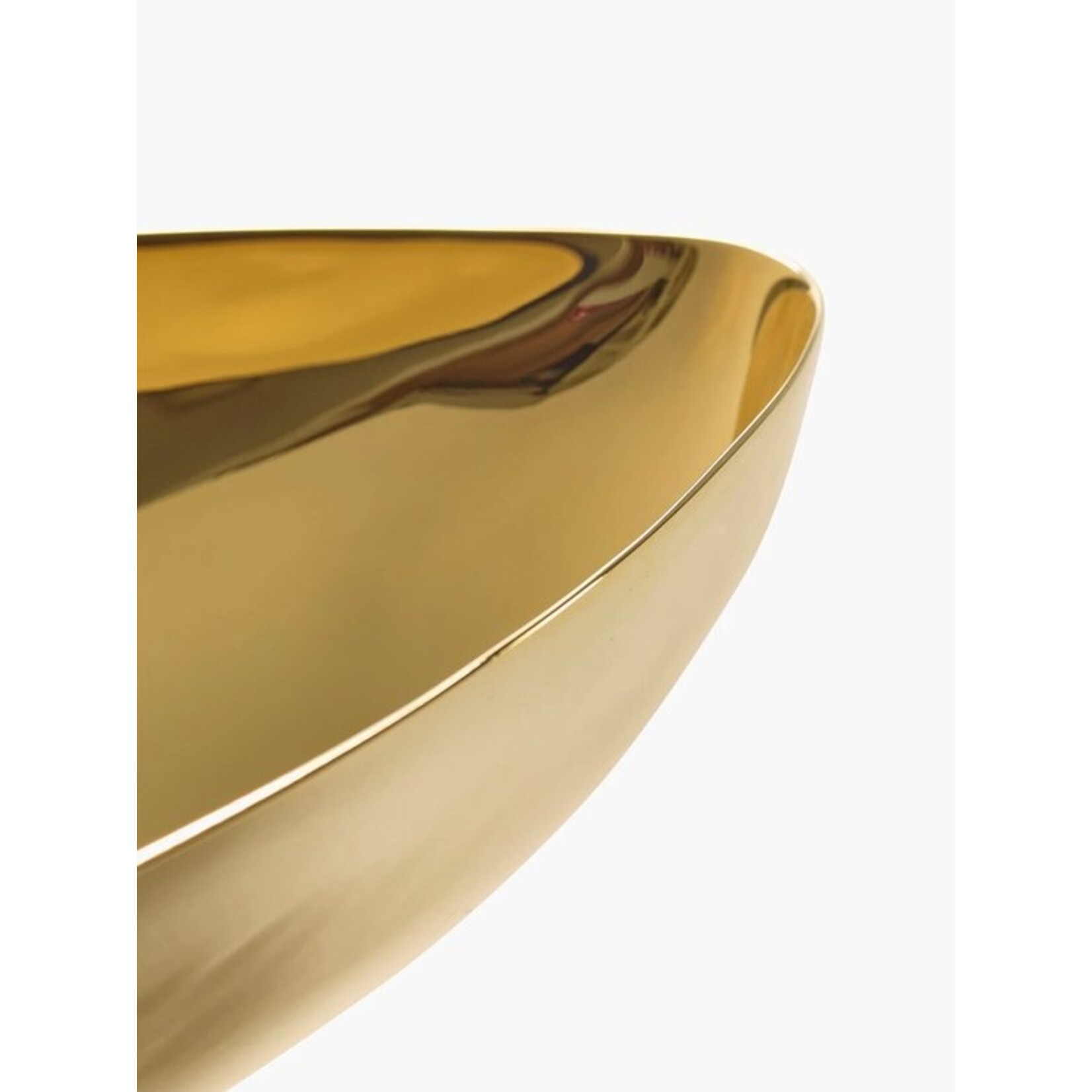 Serax Serax - Wouters & Hendrix - Les Objets Mouleversants Marcel bowl M - 30.5x13.5x5.5cm - Goud messing