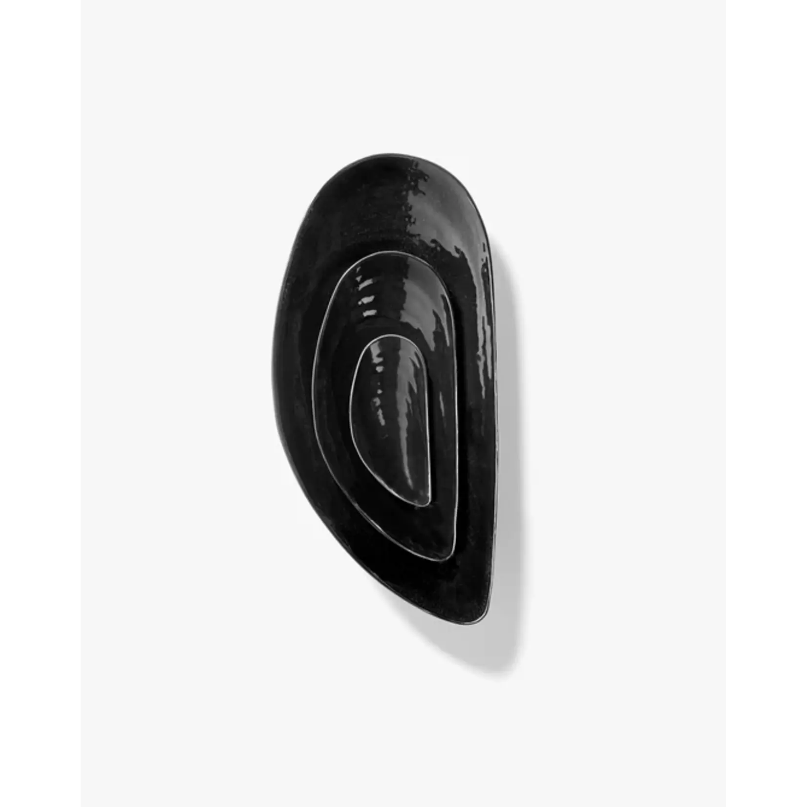 Serax Serax - Wouters & Hendrix - Les Objets Mouleversants Marcel bowl M - 30.5x14x5.5cm -  Zwart