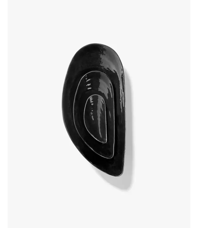 Serax Serax - Wouters & Hendrix - Les Objets Mouleversants Marcel, bol M - 30,5 x 14 x 5,5 cm - Noir