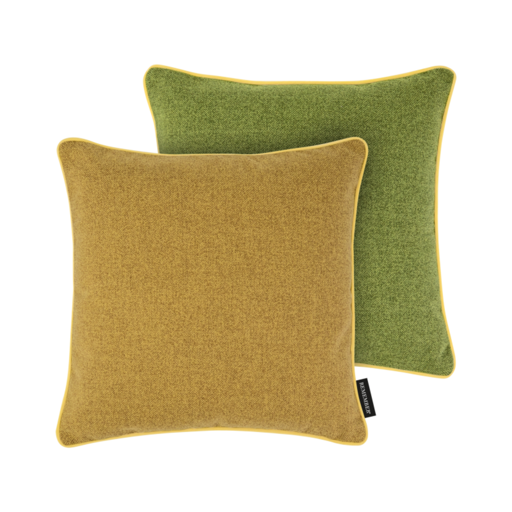 Remember Remember - Coussin « Wasabi » - 1 pièce - Vert/jaune