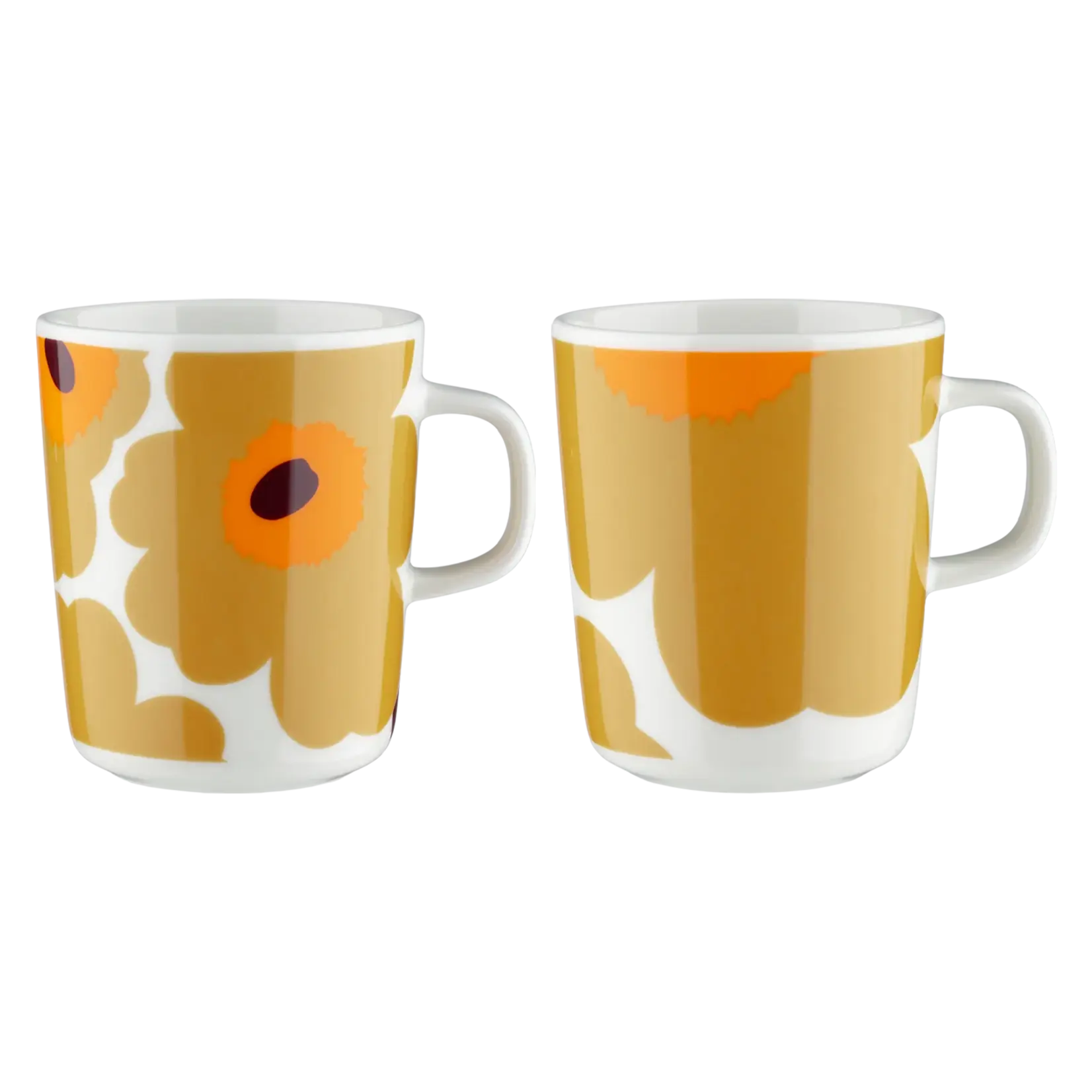 Marimekko Marimekko - Unikko - mok - 25cl - Caramel/warm oranje  - set van 2