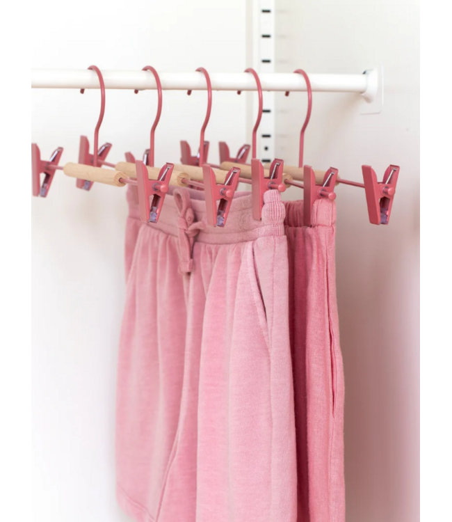Mustard - Adult clip  hangers - Kapstokken voor volwassenen  - Set van 5 - Berry