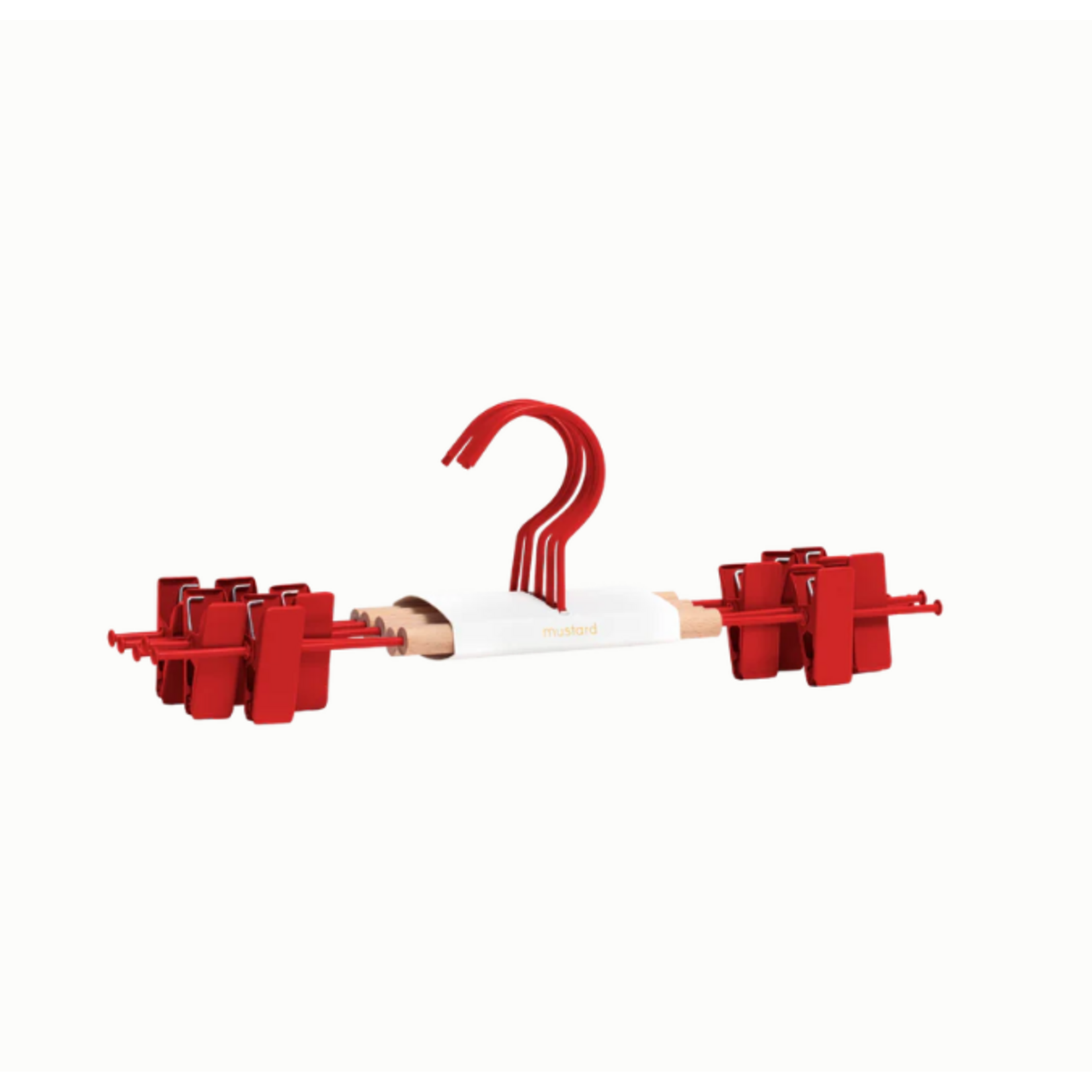 Mustard Made Mustard - Adult clip  hangers - Kapstokken voor volwassenen  - Set van 5 - Poppy