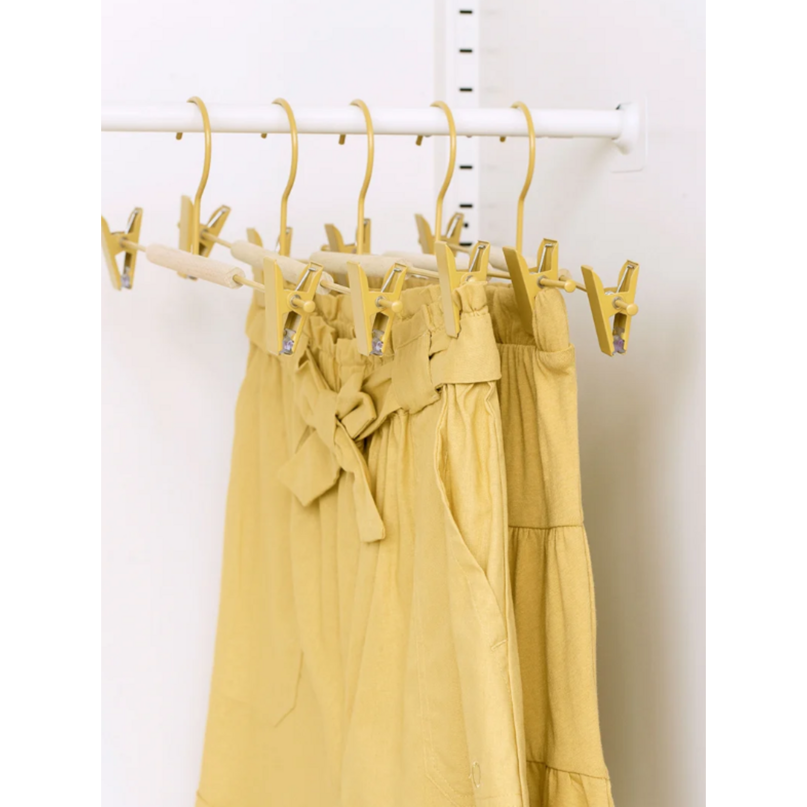 Mustard Made Mustard - Adult clip  hangers - Kapstokken voor volwassenen  - Set van 5 - Butter