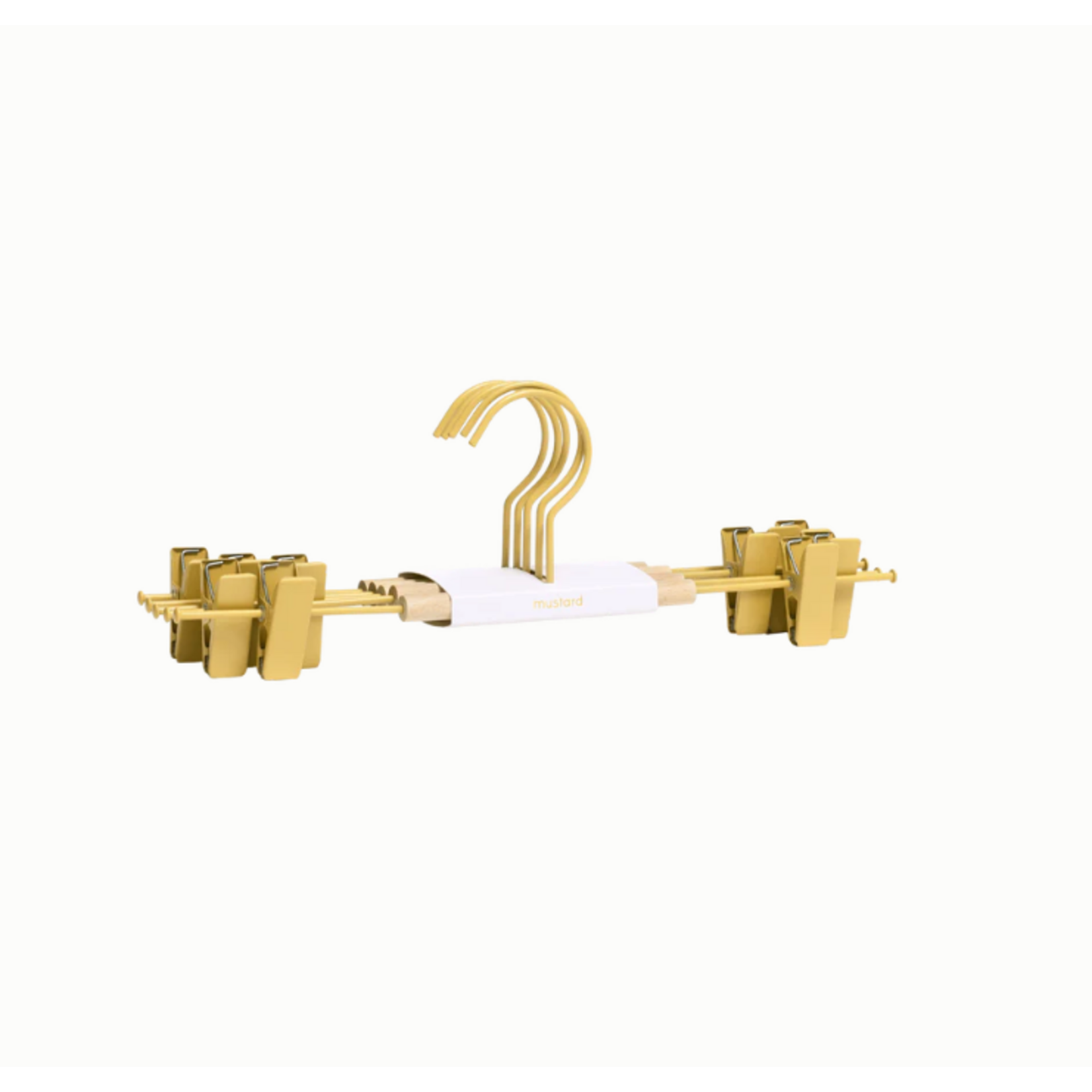 Mustard Made Mustard - Crochets à vêtements pour adultes - Portemanteaux pour adultes - Lot de 5 - Butter