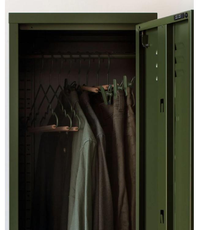 Mustard - Adult clip  hangers - Kapstokken voor volwassenen  - Set van 5 - Olive