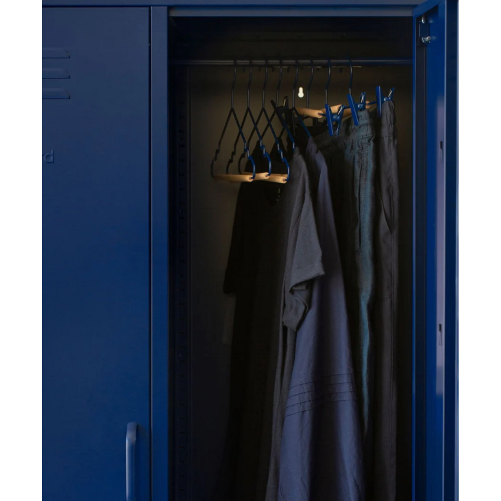 Mustard Made Mustard - Adult clip  hangers - Kapstokken voor volwassenen  - Set van 5 - Navy