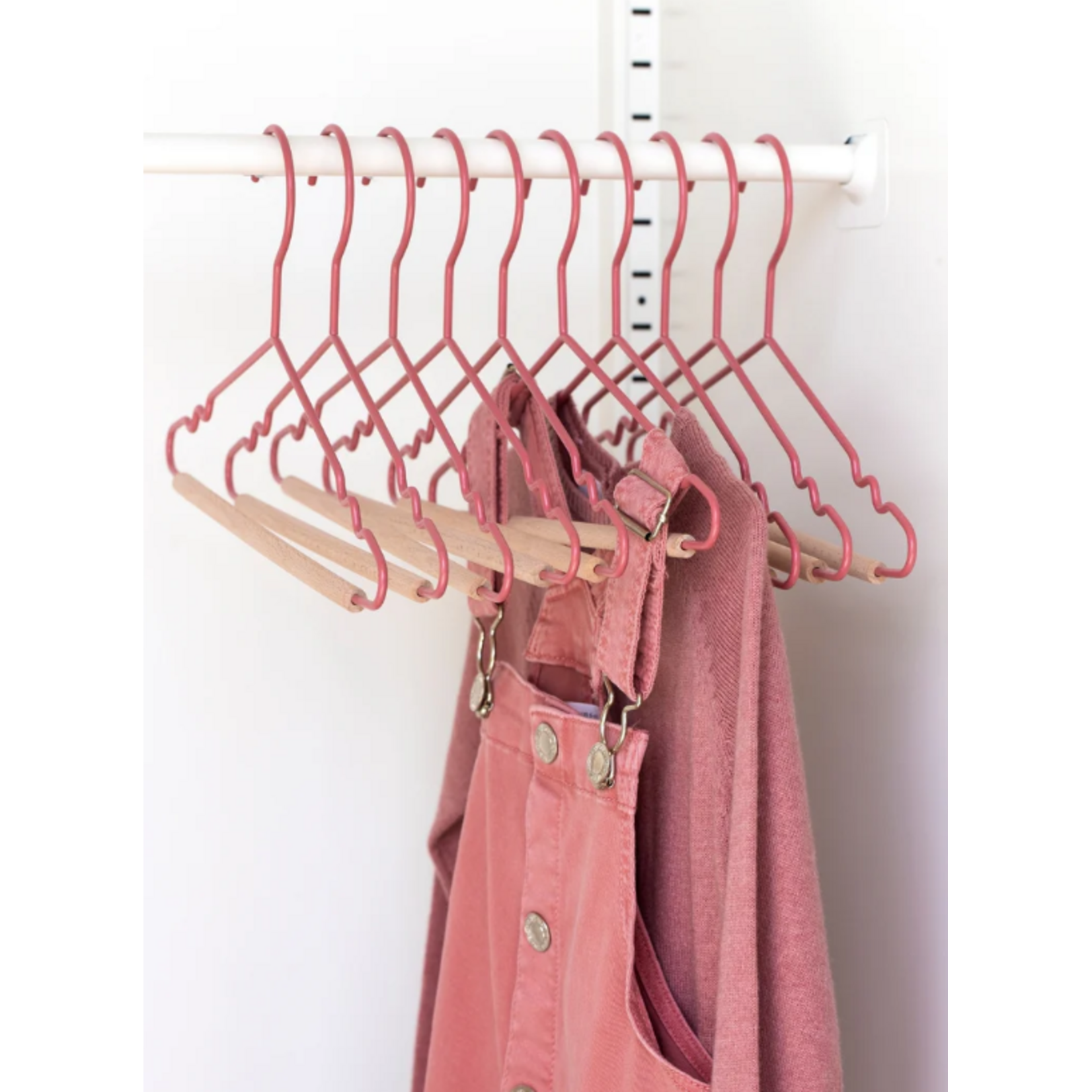 Mustard Made Mustard - Kids top hangers - Kapstokken voor kinderen - Set van 10 - Berry