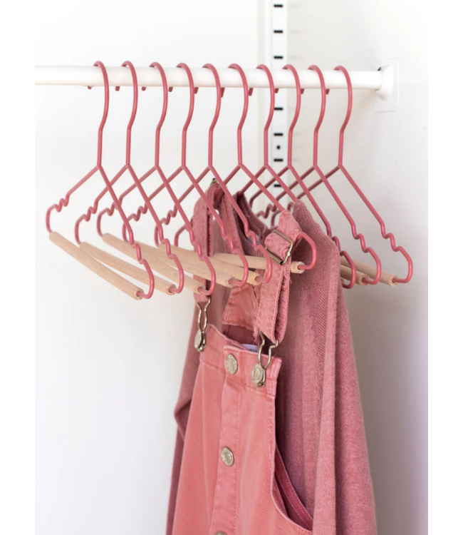 Mustard - Kids top hangers - Kapstokken voor kinderen - Set van 10 - Berry