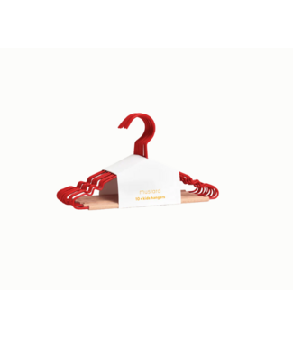 Mustard Made Mustard - Cintres pour enfants - Cintres pour enfants - Lot de 10 - Poppy