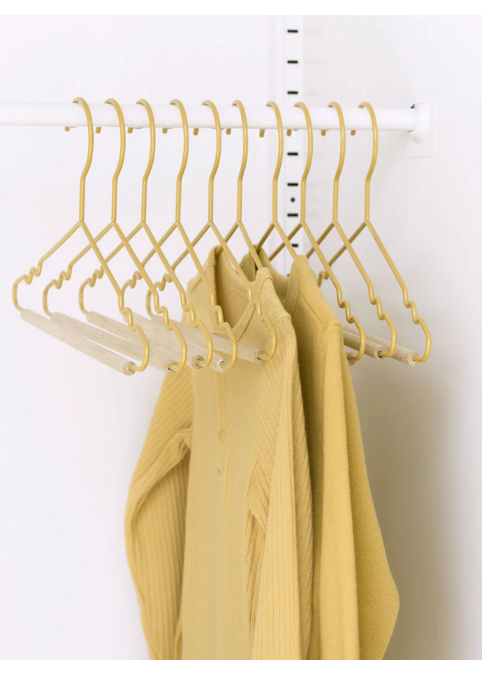 Mustard Made Mustard - Kids top hangers - Kapstokken voor kinderen - Set van 10 - Butter