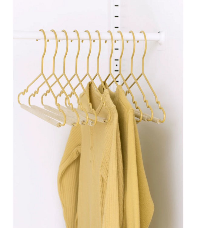 Mustard - Kids top hangers - Kapstokken voor kinderen - Set van 10 - Butter