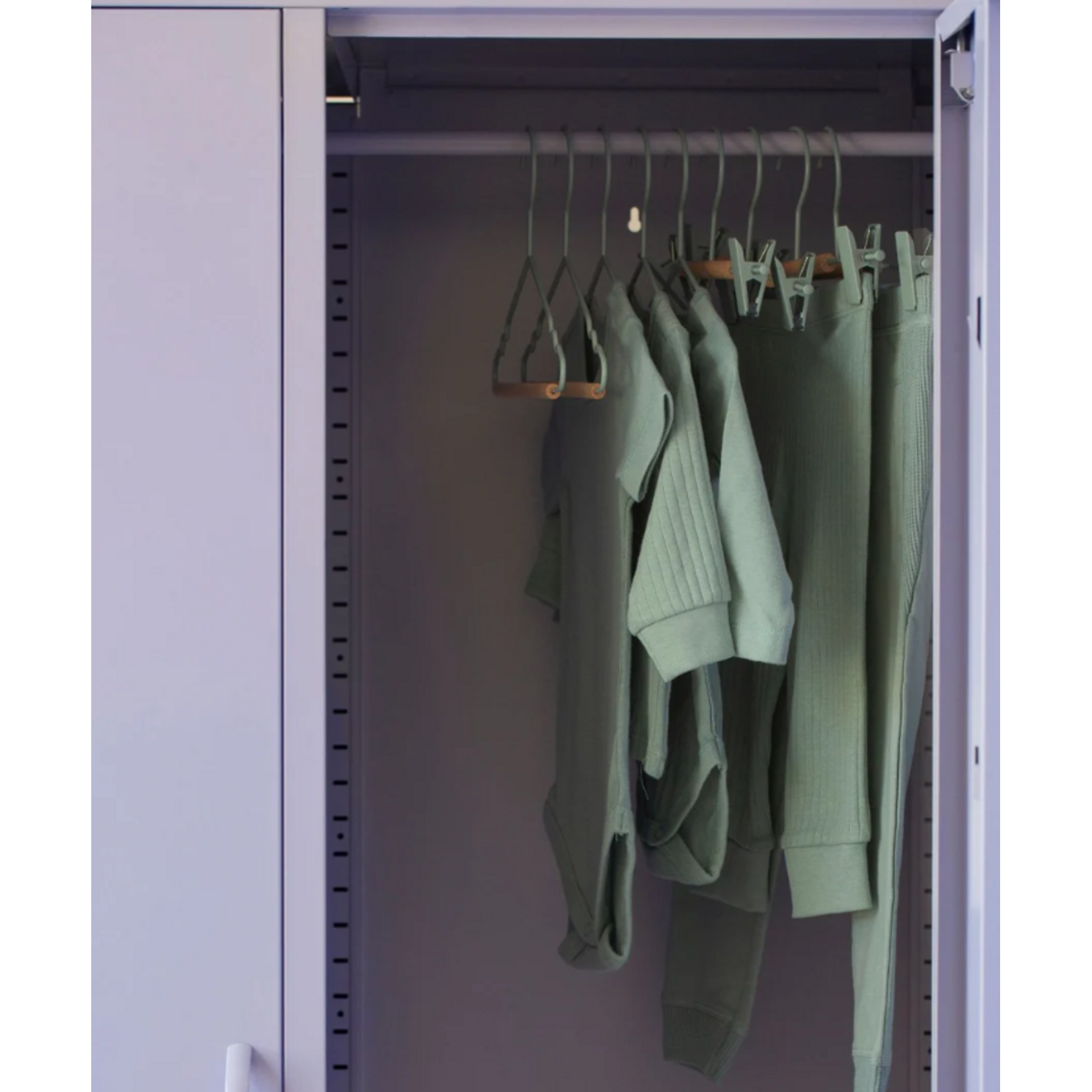 Mustard Made Mustard - Kids top hangers - Kapstokken voor kinderen - Set van 10 - Sage