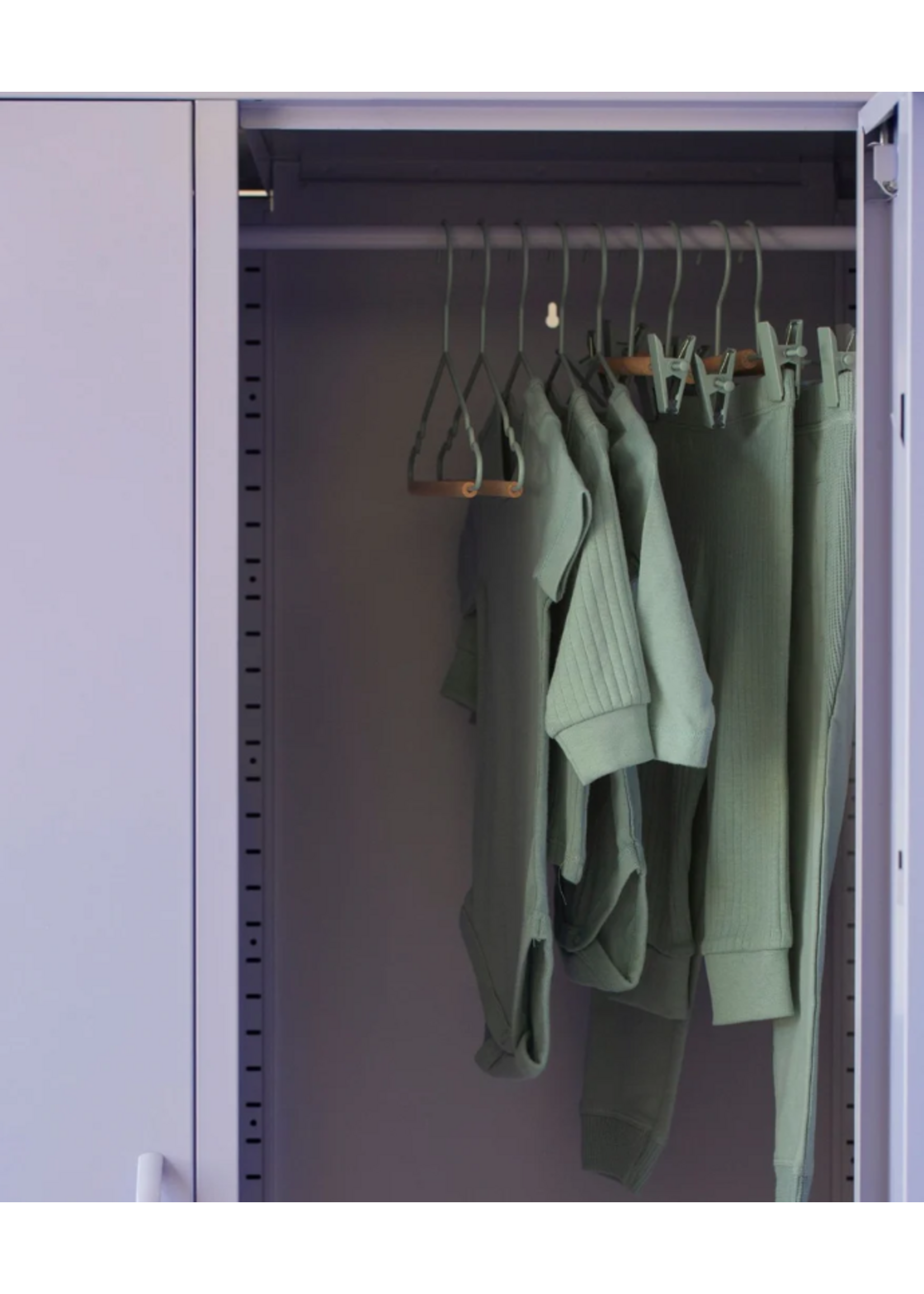 Mustard Made Mustard - Kids top hangers - Kapstokken voor kinderen - Set van 10 - Sage