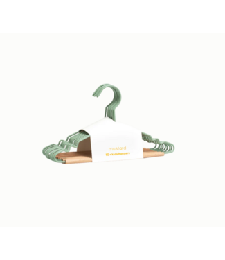 Mustard Made Mustard - Kids top hangers - Kapstokken voor kinderen - Set van 10 - Sage