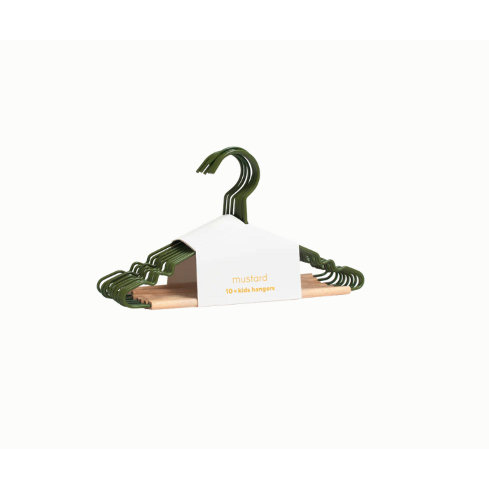 Mustard Made Mustard - Cintres pour enfants - Cintres pour enfants - Lot de 10 - Olive