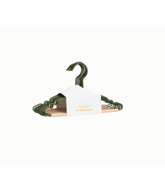 Mustard Made Mustard - Cintres pour enfants - Cintres pour enfants - Lot de 10 - Olive