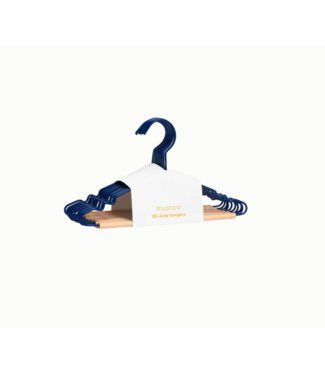 Mustard Made Mustard - Cintres pour enfants - Cintres pour enfants - Lot de 10 - Navy