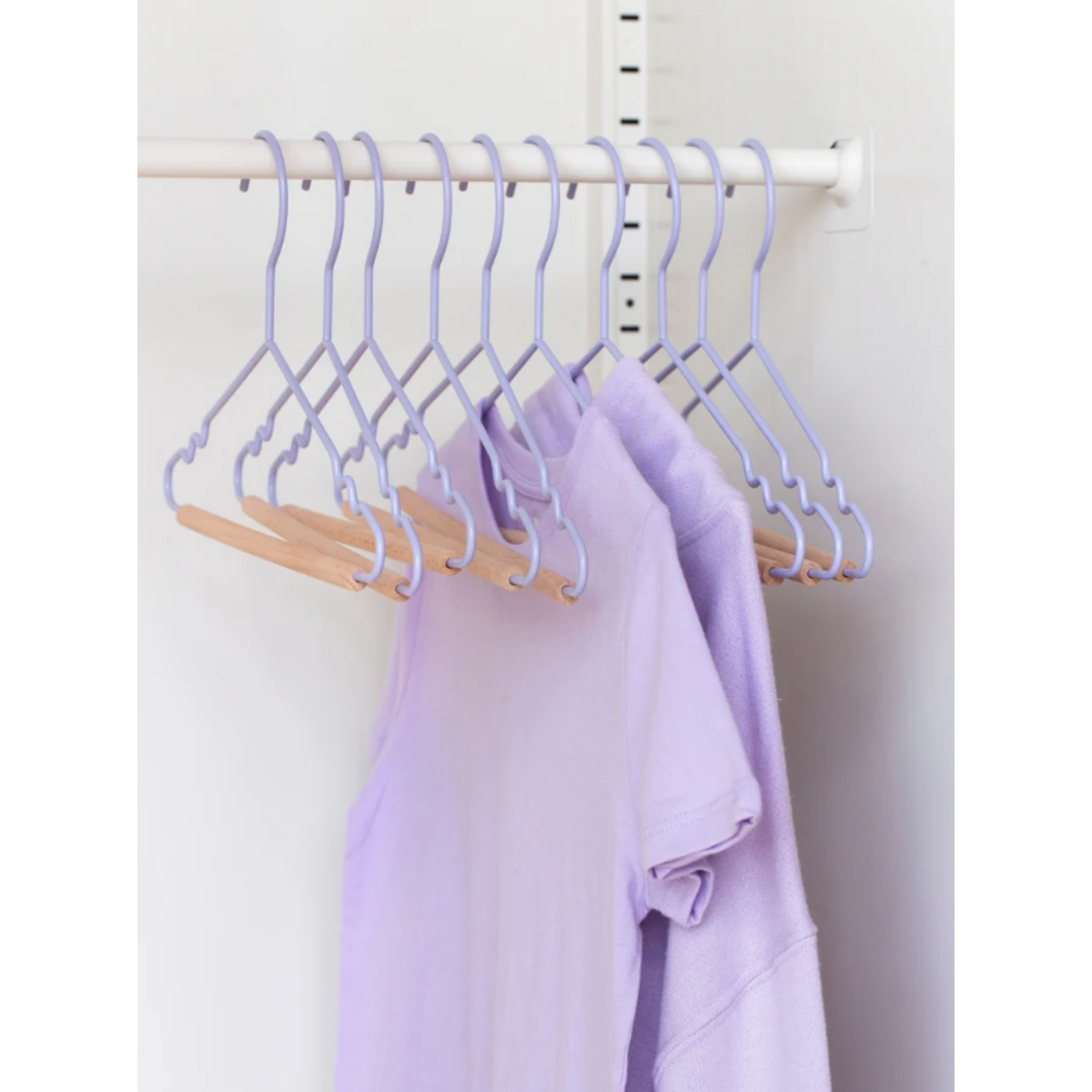 Mustard Made Mustard - Kids top hangers - Kapstokken voor kinderen - Set van 10 - Lilac