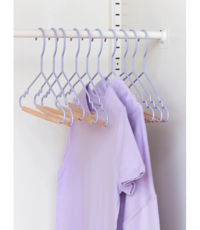 Mustard - Cintres pour enfants - Cintres pour enfants - Lot de 10 - Lilac