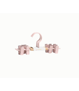 Mustard Made Mustard - Crochets à clip pour enfants - Portemanteaux pour enfants - Lot de 5 - Blush