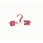 Mustard Made Mustard - Crochets à clip pour enfants - Portemanteaux pour enfants - Lot de 5 - Berry