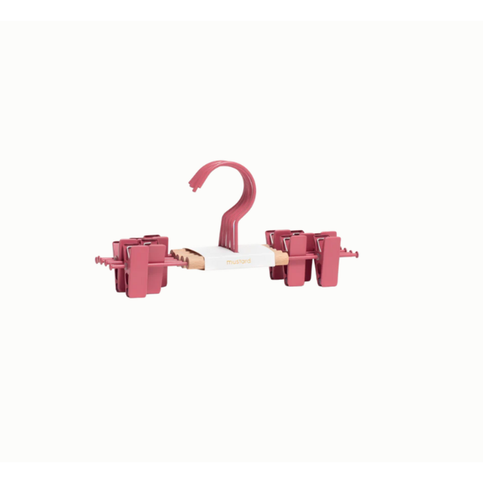 Mustard Made Mustard - Kids clip hangers - Kapstokken voor kinderen - Set van 5 - Berry