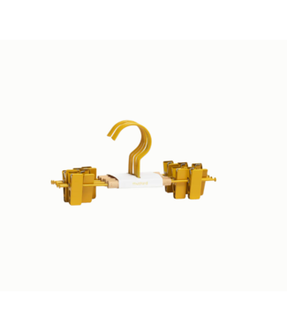 Mustard Made Mustard - Crochets à clip pour enfants - Portemanteaux pour enfants - Lot de 5 - Mustard