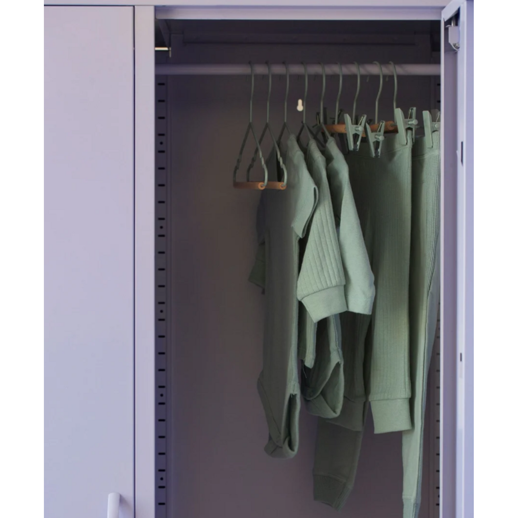 Mustard Made Mustard - Kids clip hangers - Kapstokken voor kinderen - Set van 5 - Sage