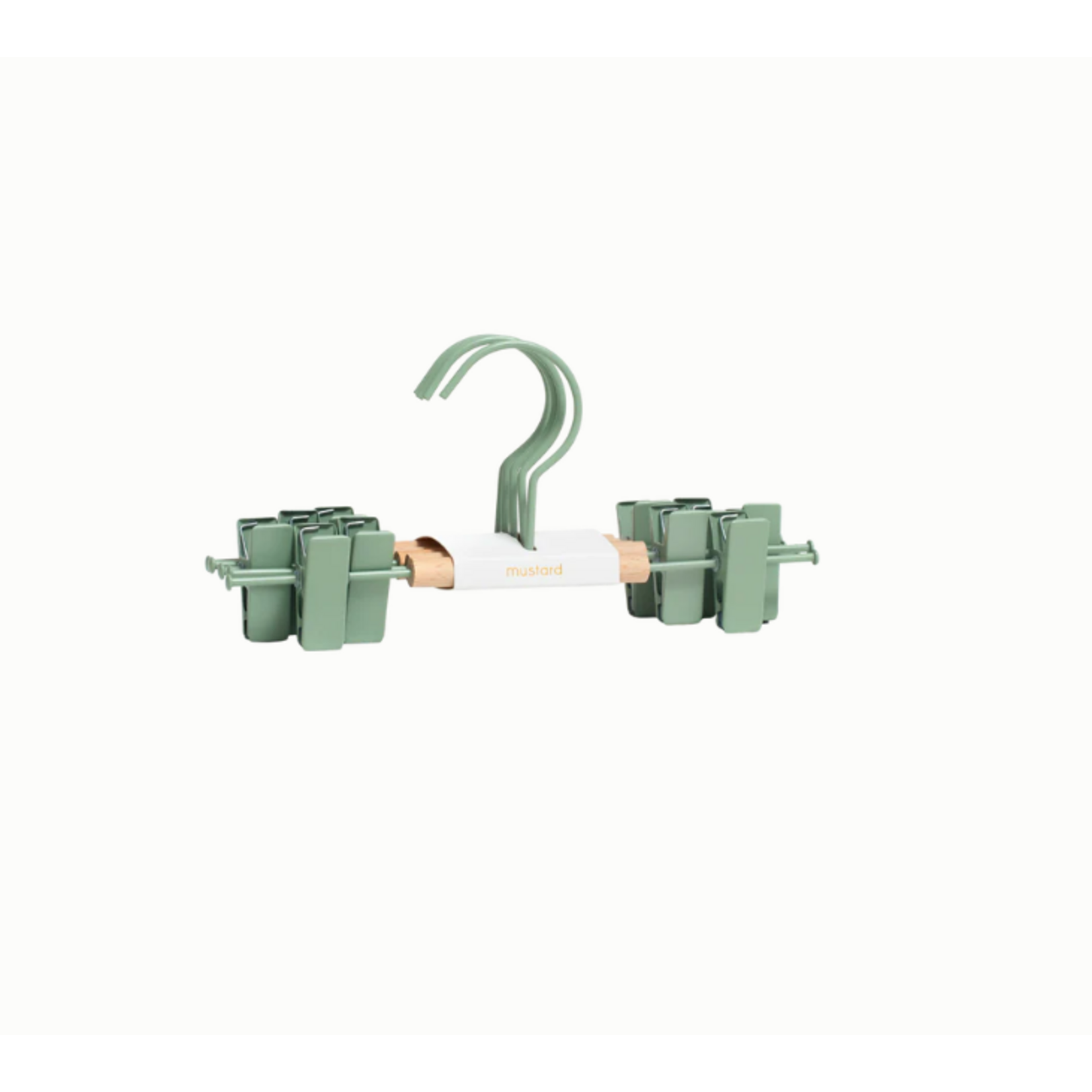 Mustard Made Mustard - Kids clip hangers - Kapstokken voor kinderen - Set van 5 - Sage