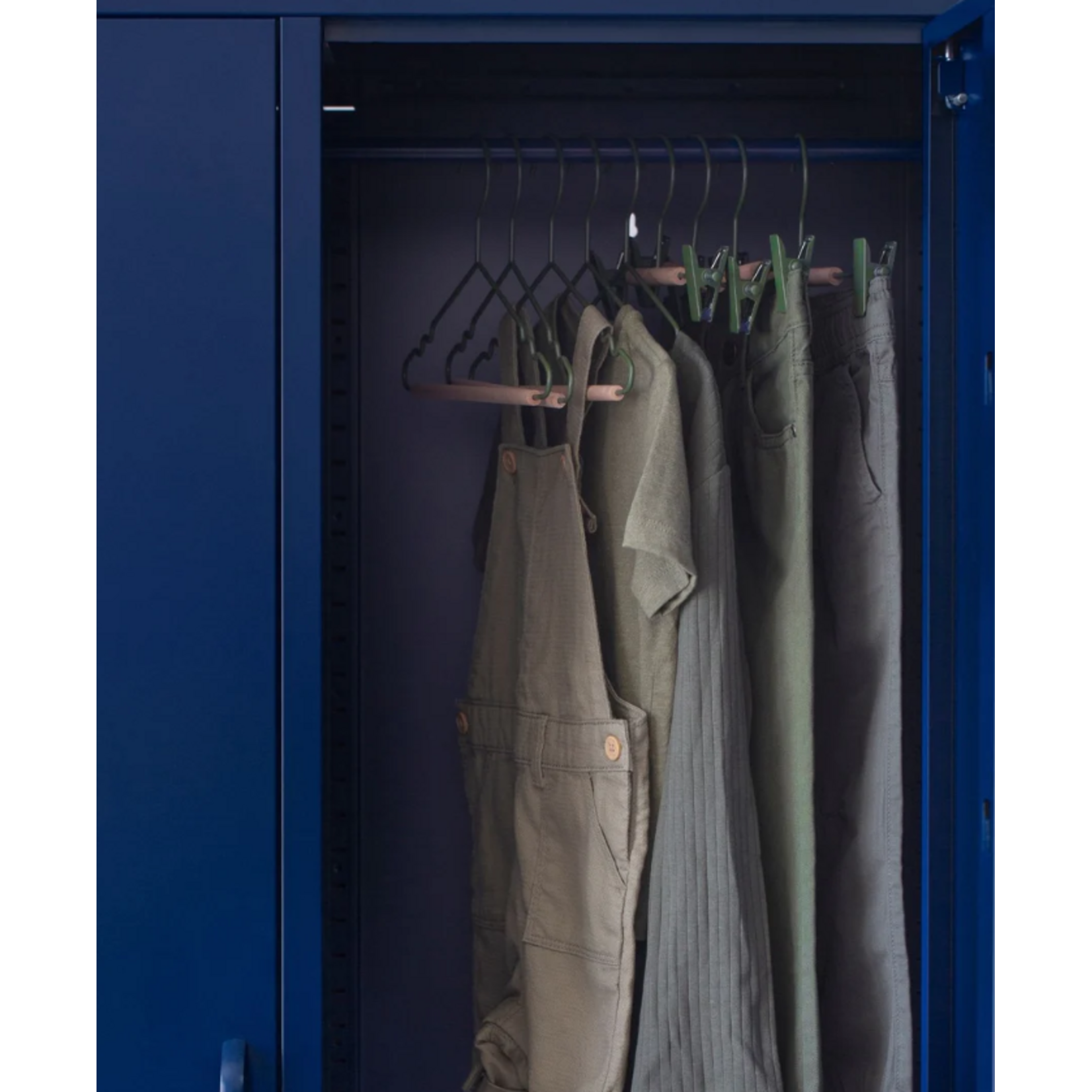 Mustard Made Mustard - Kids clip hangers - Kapstokken voor kinderen - Set van 5 - Olive