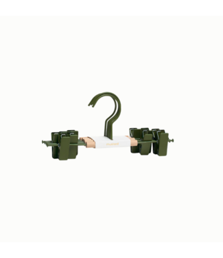 Mustard Made Mustard - Crochets à clip pour enfants - Portemanteaux pour enfants - Lot de 5 - Olive
