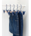 Mustard - Crochets à clip pour enfants - Portemanteaux pour enfants - Lot de 5 - Navy