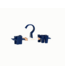 Mustard - Crochets à clip pour enfants - Portemanteaux pour enfants - Lot de 5 - Navy