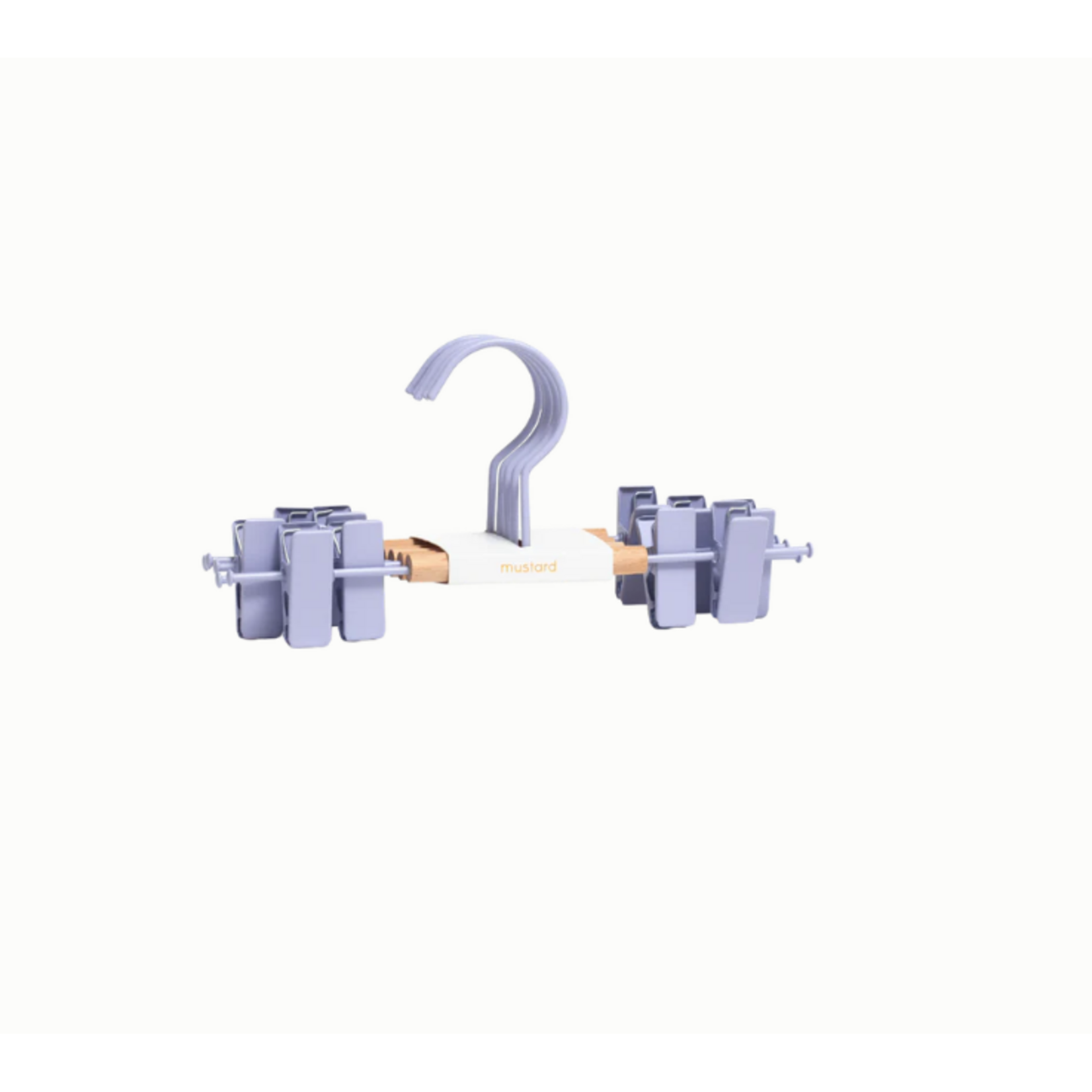 Mustard Made Mustard - Crochets à clip pour enfants - Portemanteaux pour enfants - Lot de 5 - Lilac