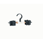 Mustard Made Mustard - Crochets à clip pour enfants - Portemanteaux pour enfants - Lot de 5 - Slate