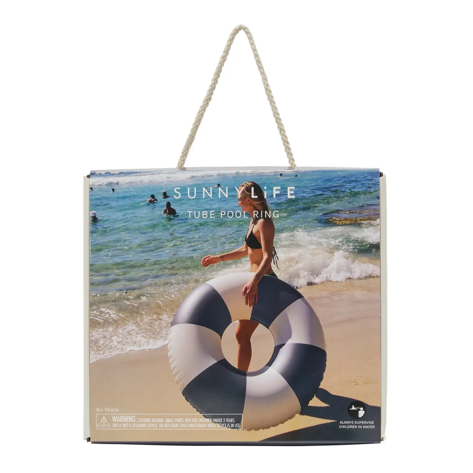 Sunnylife Sunnylife - Anneau De Piscine Tubulaire - The Vacay - Anneau de piscine - Navy