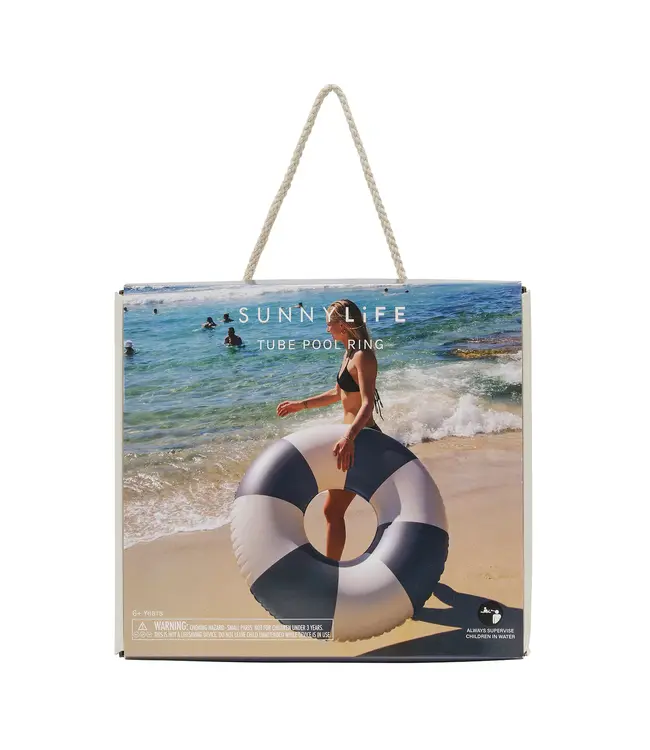 Sunnylife - Tube Pool Ring - The Vacay - Zwembadring - Navy