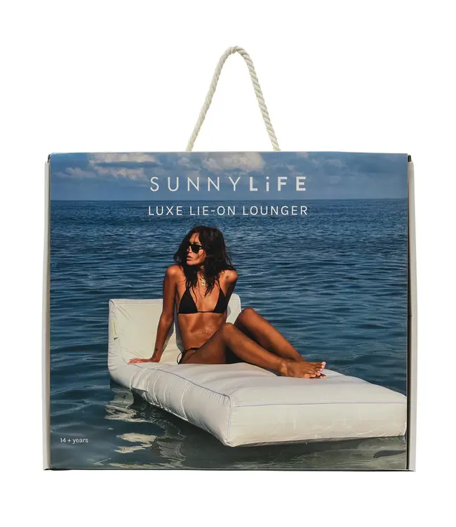 Sunnylife - Luxe Lie-On Lounger - Ligstoel - Casa Blanca - Wit