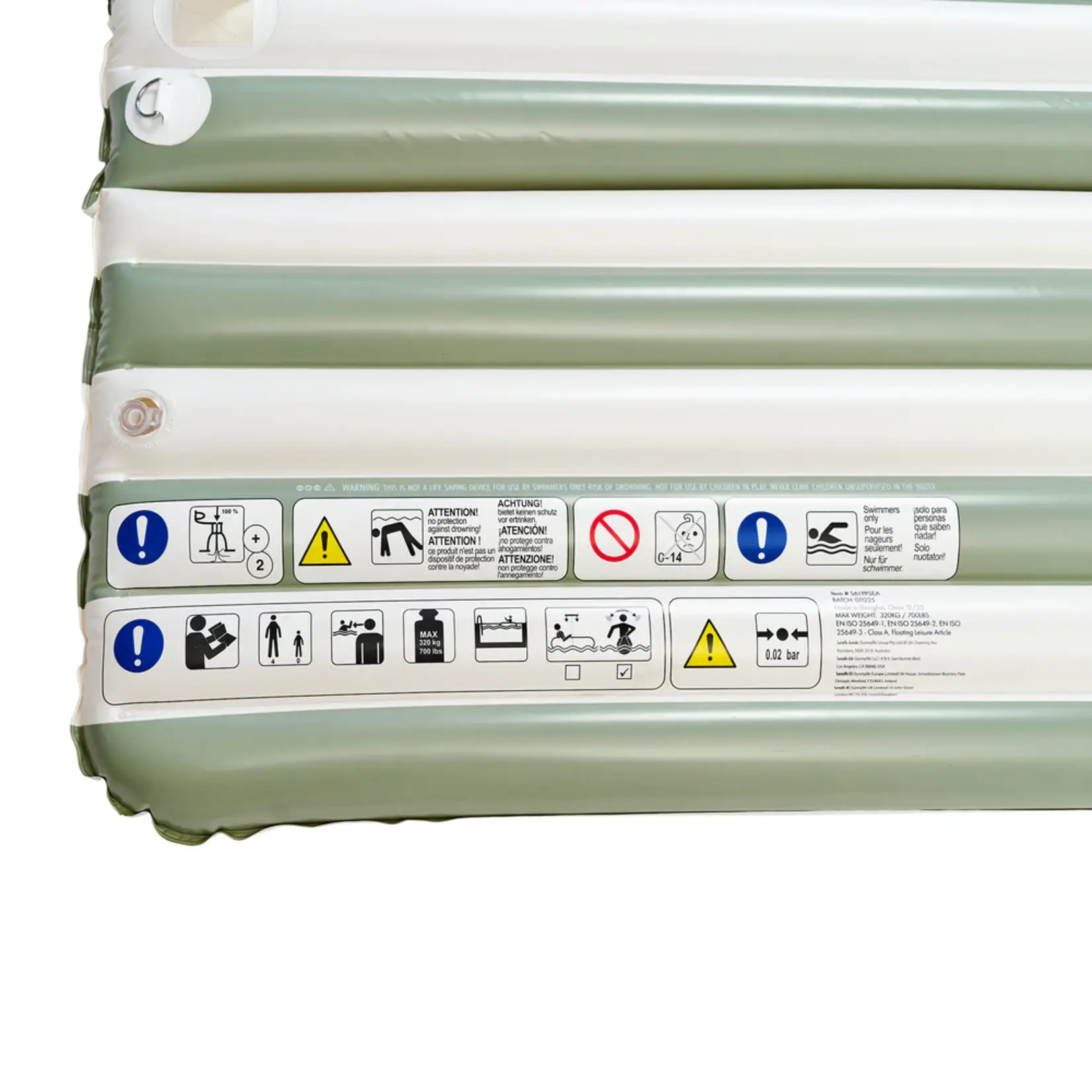 Sunnylife Sunnylife - Party Pad - Kussen - Seagrass Stripe