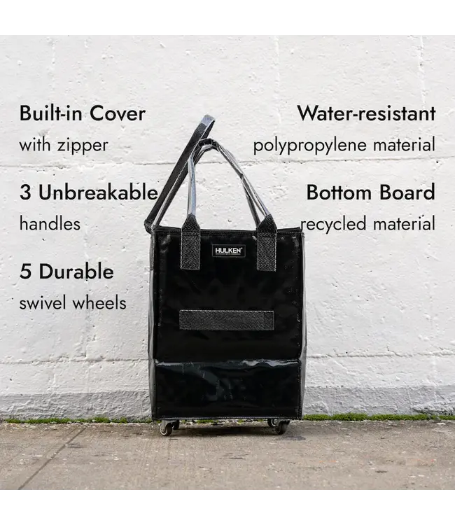 Hulken Hulken - Sac à roulettes original - 1 pièce - Grand format - Noir