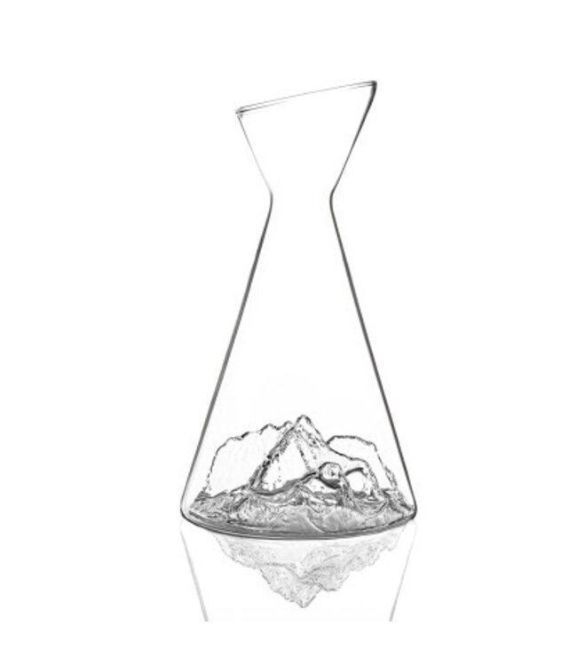 Alaskanmaker - Glazen water kan - Topographic - Mount Everest - 1 Stuk