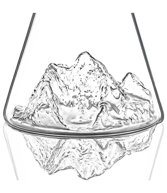 Alaskanmaker - Glazen water kan - Topographic - Mount Everest - 1 Stuk