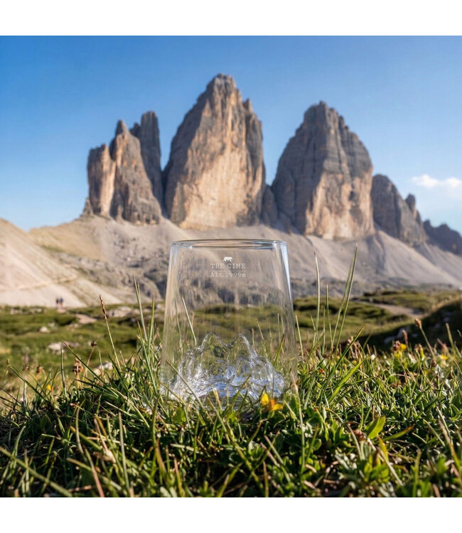 Alaskan Maker - Set van 4 Shotglazen - Tre Cime - Monte Rosa - Cervino - Tofana