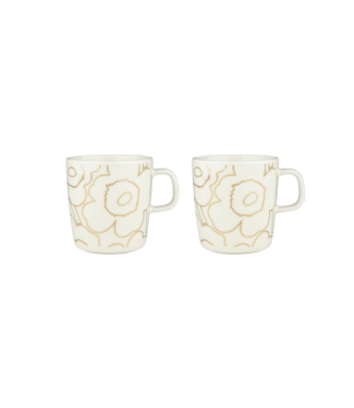 Marimekko Oiva / Piirto Unikko - Tasse - 4 dl - 2 stuks